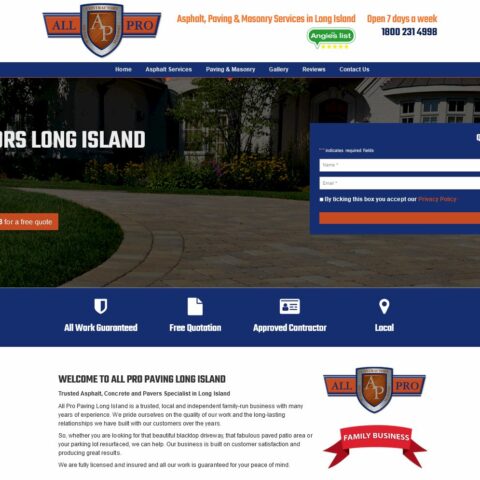 Driveway & Patio website design Totton