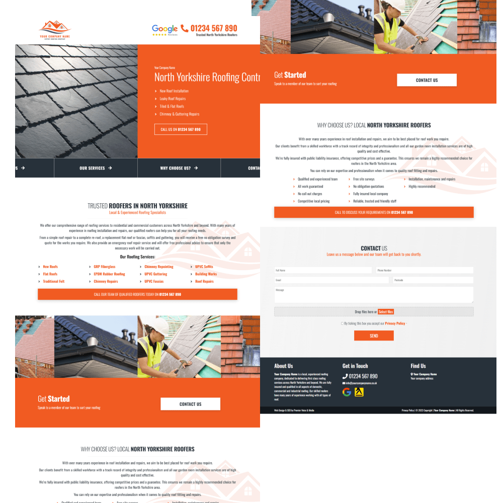 Affordable Roofing Website Design Southampton