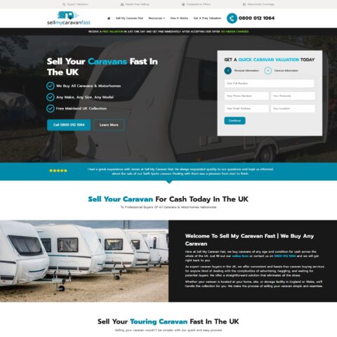 Expert caravan website designers in Wythenshaw