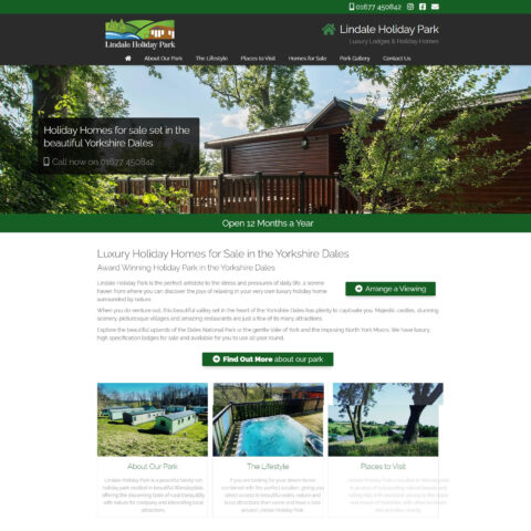 Holiday park homes website designs in Wokingham