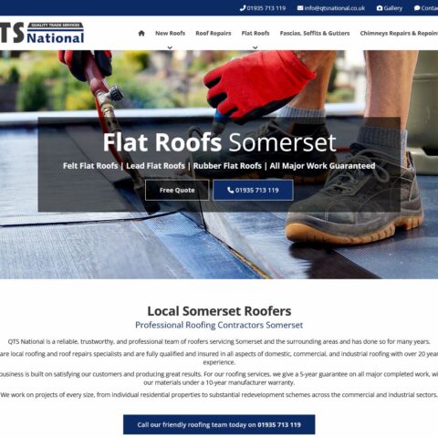 Roofer web design in Finchampstead