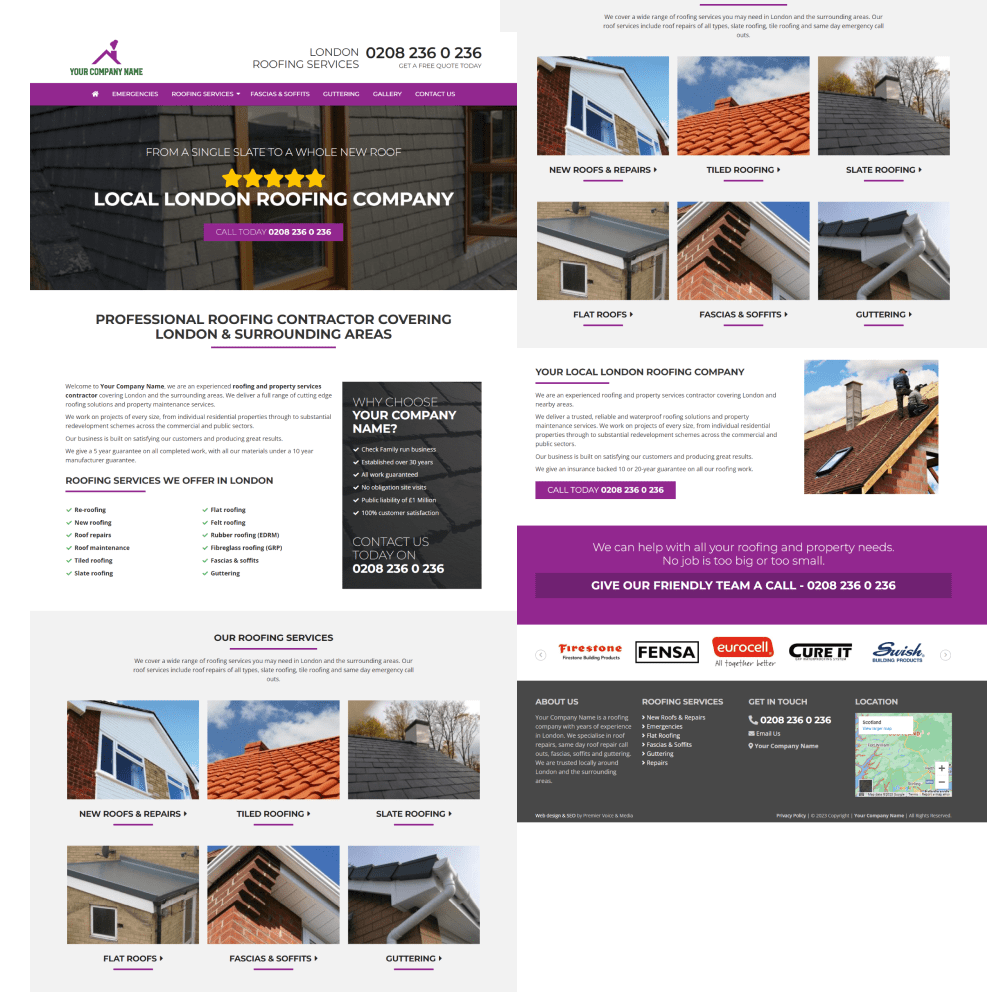 Southampton Roofing Website Developers