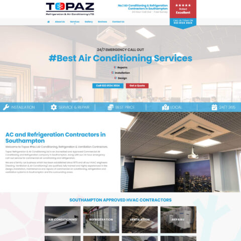 Refrigeration & Air Conditioning web designers Brockenhurst