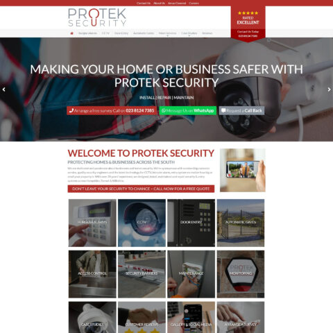 Bishopstoke home security website designs