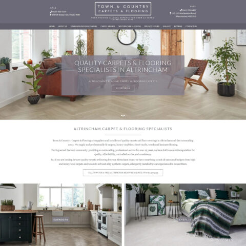 Carperts & flooring website design Bishopstoke